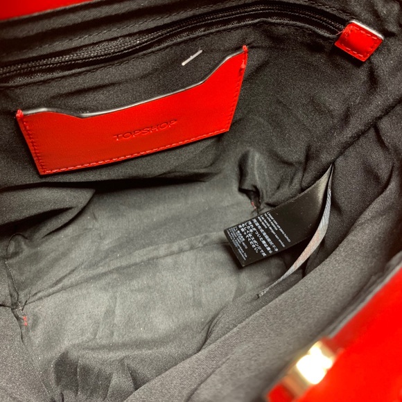 One of a kind HYDROGRAPHIC water droplets red tote - Picture 7 of 7